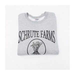 Schrute Farms Crewneck Sweater Gray The Office  SZ S